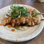 築地銀だこハイボール酒場 - とり皮棒　コリアン旨辛