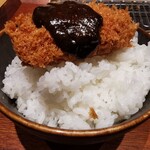 とんかつ けい太 - メンチカツ オンザ ライス