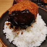 とんかつ けい太 西荻窪駅前店 - メンチカツ オンザ ライス