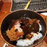 とんかつ けい太 - メンチカツ オンザ ライス