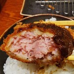 とんかつ けい太 - メンチカツ オンザ ライス