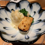 鳥嵩 - 新ジャガサラダとカマンベール味噌漬け、菜の花