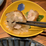 鳥嵩 - 甲斐路軍鶏のふりそで、鬼おろしの大根おろしで