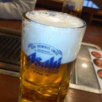 Horumon Doujou - まずは生ビールで乾杯 ¥500