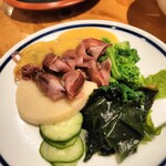 魚屋スタンドふじ子 - ホタルイカの酢味噌和え