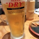 魚屋スタンドふじ子 - 生ビール