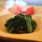 農家レストラン いぶき - 小松菜と小海老の麹おひたし