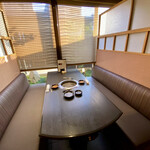 炭火焼肉 なかむら  - この日の席。