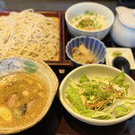 Teuchi Soba Kazuya - 鴨汁茶漬けランチ-そば ¥1,350-