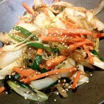 韓国屋台 ベッコウ - お野菜のチャプチェ