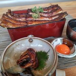 町田 うなぎ流木 - 『二鰻羽織重』『肝焼きのタレ味(割きたての肝焼き)』