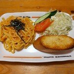 Komeda Kohi Ten - めんたいクリームスパセット。