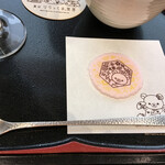 嵐山 りらっくま茶房 - もちろん、綺麗に持って帰ります。紙コースターも。