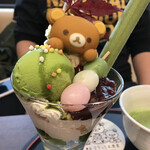 嵐山 りらっくま茶房 - パフェアップ。