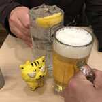 ガスト - 生ビールで乾杯！　※生ビールが好きなわけでは無い、お得が好きなのだ（クーポン利用して、値引き）