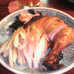 龍口酒家 - つきだし。みょうがと白切油鶏