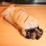 鮨処寿司大 - コリコリの黒あわび