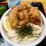 手造りうどん 楽々 - とり天ざる（限定メニュー：H25.7.9）