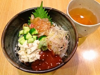 Hiroshima Shuzou Kansuitei - 真鯛漬けとたい味噌丼冷汁仕立て