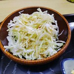 串カツ えびす - 千切りきゃべつ