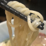 ramen case-K - 塩の麺．しょうゆのときとはまた違う麺