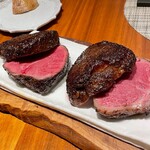 グルマンディーズ - 三田牛のステーキ（ラムシン）