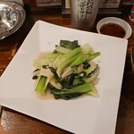 老李 餃子酒場 思案橋店 - 空心菜のニンニク炒め
