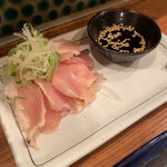 ろばた焼きとり 縁 - 九州鶏たたき（750円）