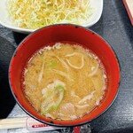 名古屋名物 みそかつ 矢場とん - 味噌汁