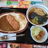 Yamada Udon Shokudou - 日替わりの真健鶏のかつカレーセット＋揚げシューマイ