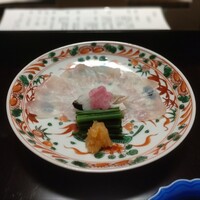 よし町 - お造り　常磐沖　天然河豚刺し