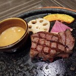 オールデイブッフェ コンパス - 函館大沼牛の石焼ステーキ　限定