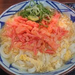 丸亀製麺 - 紅生姜玉子あんかけうどん（並）