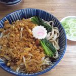 翁そば - 冷したぬき旨い！