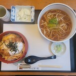 砂場 - 料理写真:かつ重 そば･うどんセット（1,600円）