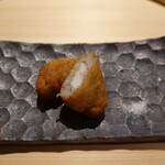 温石 - 太刀魚のすりおろし蓮根包み揚げ