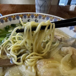 Manyouken Wantammen Andohonkonyamuchadainingu - 海老入りワンタン麺、点心セット