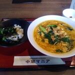 中華マニア - ニュータンタン麺とミニチャーシュー丼