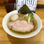 麺屋 しん蔵 - 百姓の塩(手揉みちぢれ麺)800円 味玉 100円