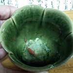 川蝉 - お通し 大根と胡瓜のおろしとクラゲの和え物