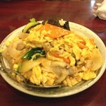 Shanhaitei - 卵と豚肉きくらげ炒め。ボリュームあり。