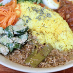 spice curry monday - ネギと鶏挽肉の和風キーマカレー