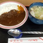 武蔵屋食堂 - カレーライスと半素ラーメン