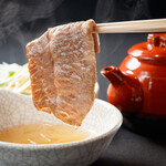 Grilled soup stock shabu