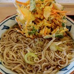 そばの神田 町前屋 - 別盛り野菜かきあげをトッピング⤴して「野菜かきあげそば」へアレンジ♪