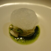 Hirovanna - 文旦と平貝の冷製パスタ(カッペリーノ)バジルソース