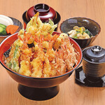 活車海老天丼・竹（三本）