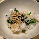 温石 - 鰆と筍と葉の花の炊き込みご飯