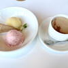プリマ カフェ - アイスクリーム２個セットとカフェモカ