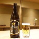 富小路 やま岸 - 瓶ビール